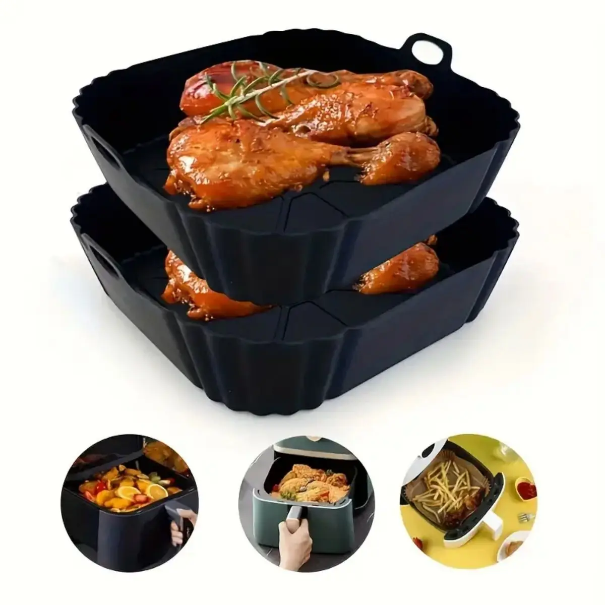 Reusable Air Fryer Silicone Po - Air Fryer Silicone Pot Liner 评论和价格