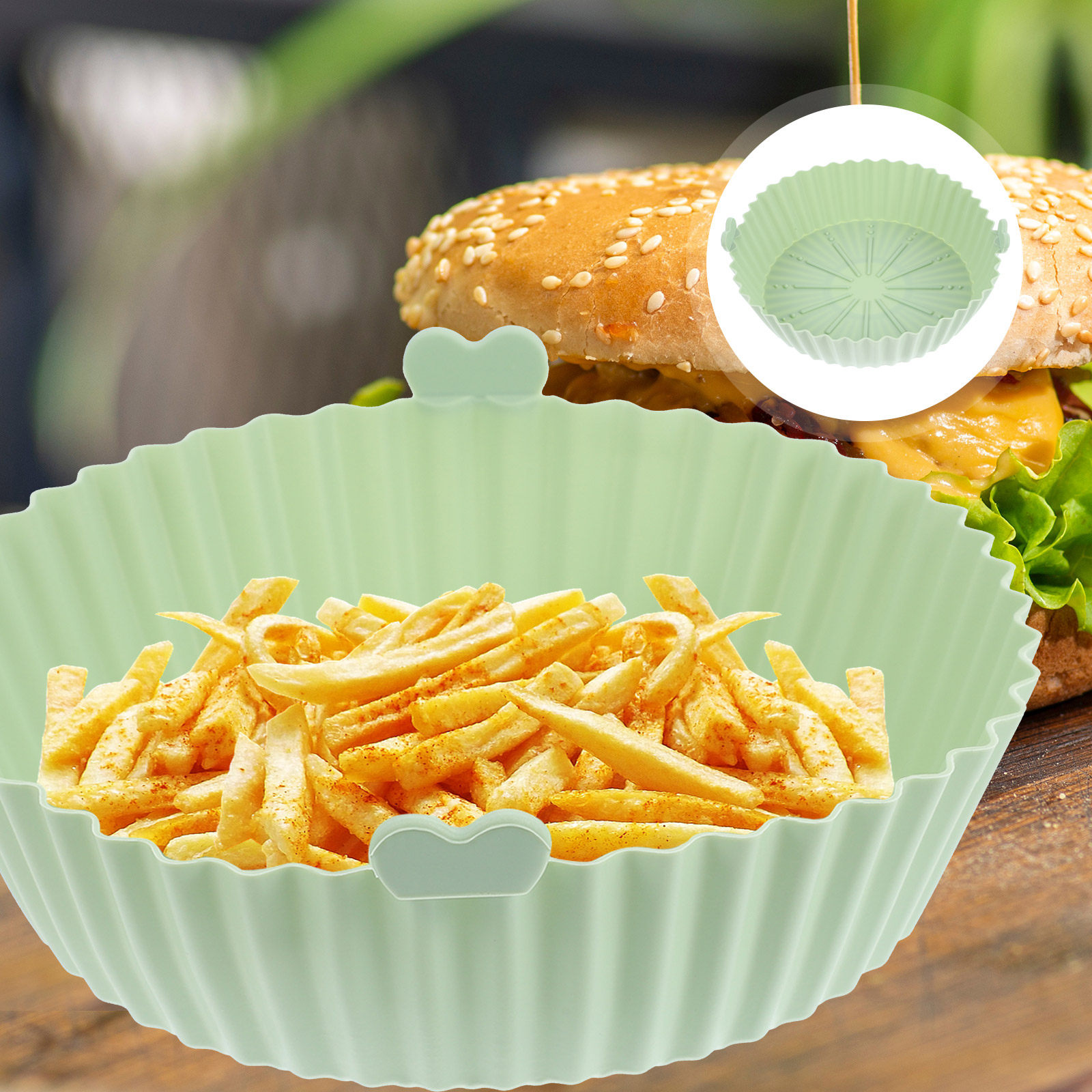 Air Fryer Mat Household Silico - Air Fryer Silicone Pot Liner 评论和价格