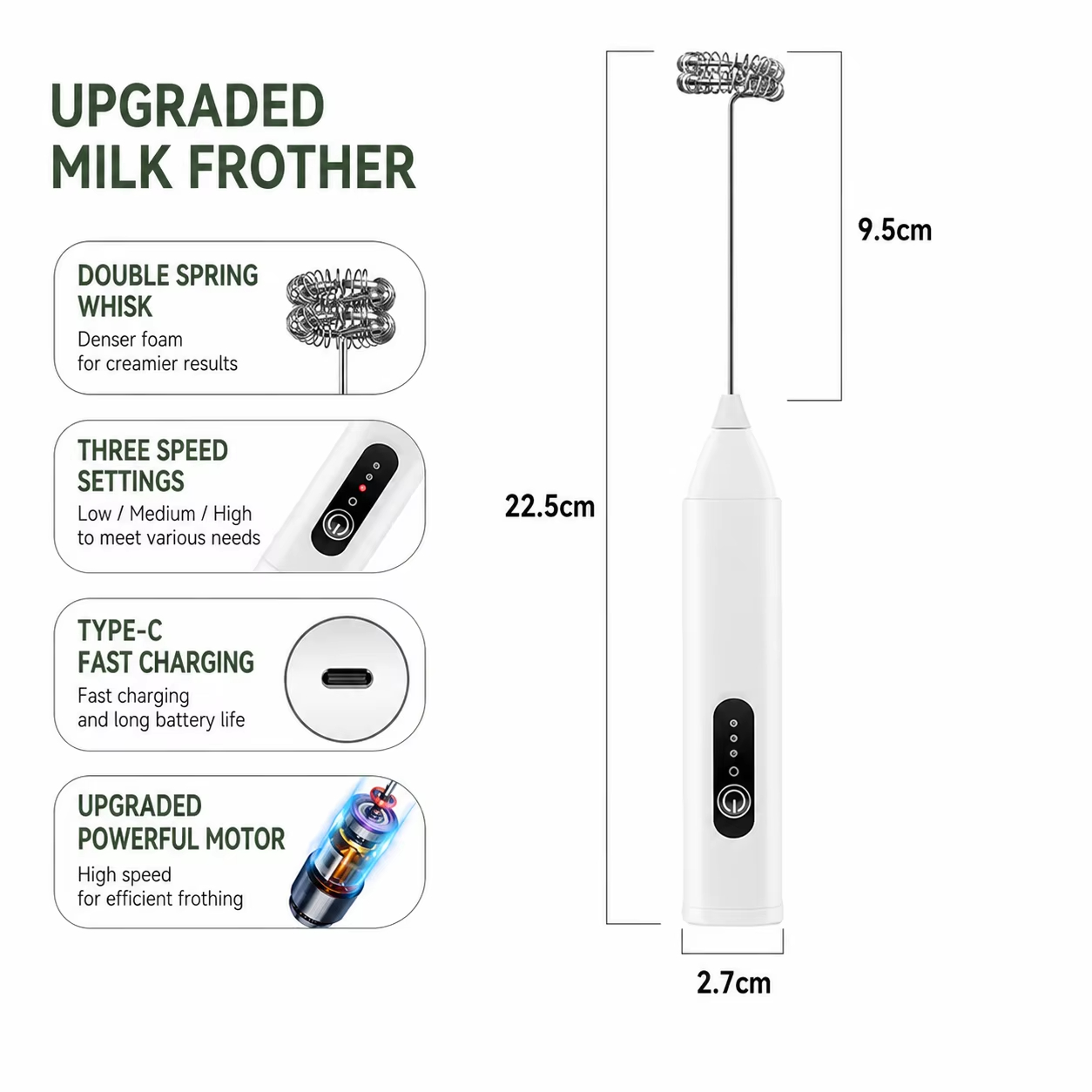 Electric Milk Mixer + Wireless - Portable Blender Usb Rechargeable 评论和价格